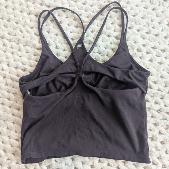 Fabletics Gray and Black Strappy Tank Tops - Picture 2 of 3